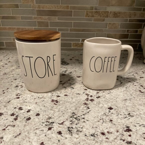 Rae Dunn Mug & Canister Set - Picture 2 of 5